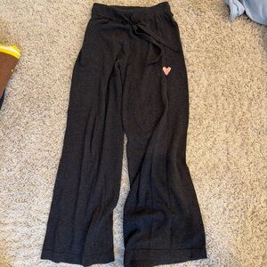 Kerri Rosenthal cashmere sweatpants dark grey